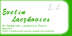 evelin laczkovics business card